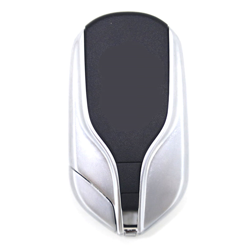 Dark Slate Gray KEYECU for Maserati Ghibli Quattroporte FCC ID: M3N-7393490 Replacement 4 Button Smart Remote Car Key Shell Case Fob