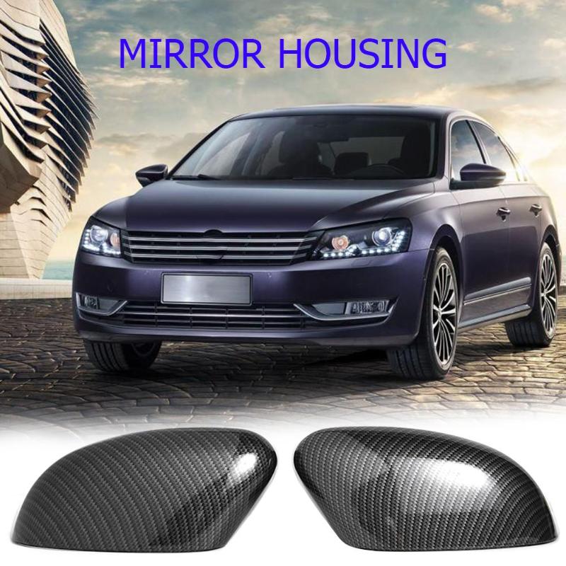 Black VODOOL 2pcs Car Auto Side Rear View Mirror Cover Trim Caps for Ford Focus MK2/MK3 Sedan(DYB) Turnier(DYB) Hatchback Car Styling (Black)