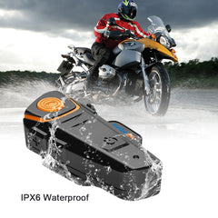 Dim Gray Fodsports BT-S2 Pro Intercom Motorcycle Helmet Headset Waterproof Wireless Bluetooth BT Interphone FM Radio Stereo Music