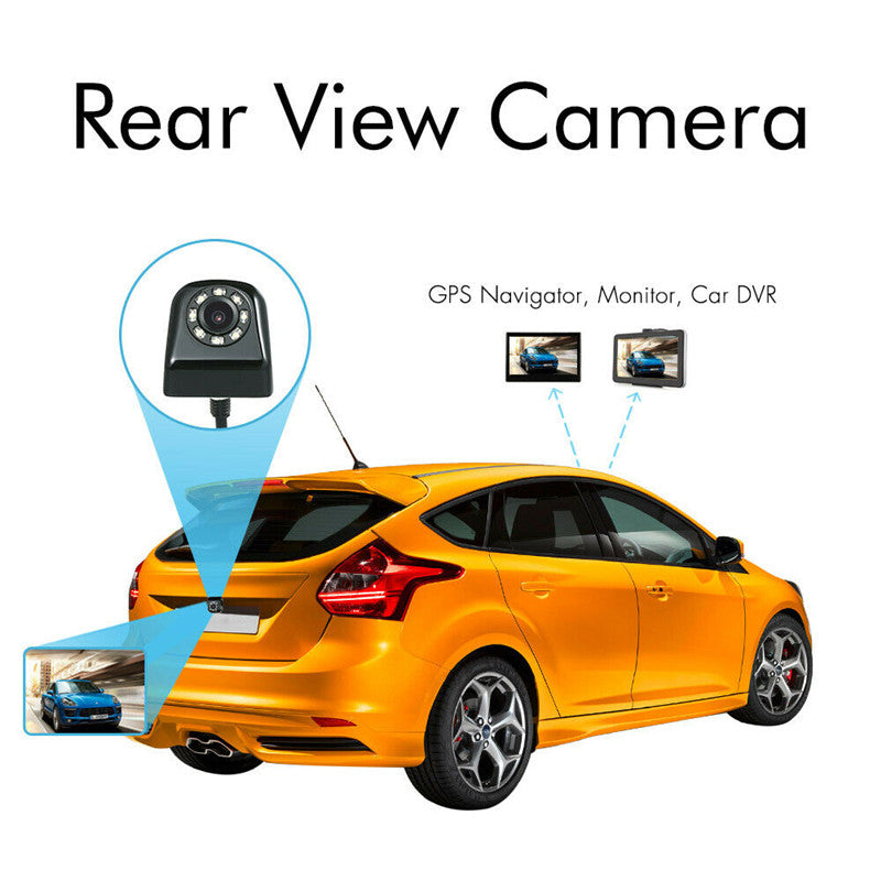 YuanTing 170 Degree Backup 8 LED Night Vision Waterproof Car Rear View Reversing Parking Safety Camera Guideline Mode Selection - Auto GoShop