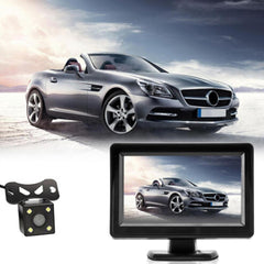 Free Shipping 4.3inch LED Display Car Rear View Camera Monitor Backup Reverse Kit Night Vision Fits for 12V Electrical System - Auto GoShop
