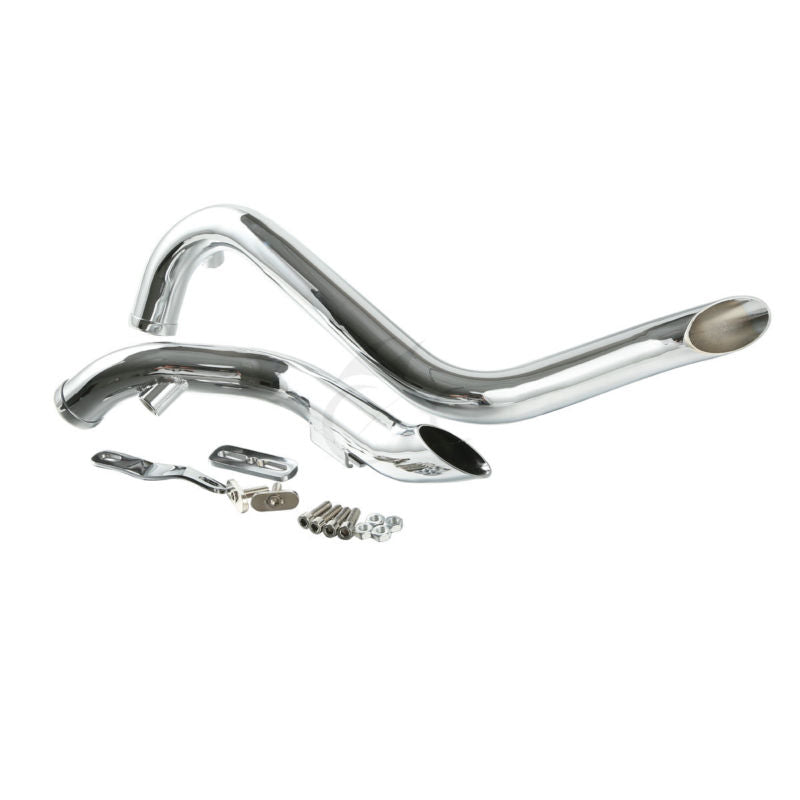 White Smoke Motorcycle 1.75" Drag Pipes Exhaust For Harley Touring Road King Electra Gilde 1984-2016 Sportster 883 1200 XL 1986-2013 Softail