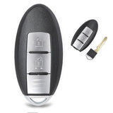 Dark Slate Gray KEYECU 315MHz ID46 Chip TWB1J701 85E3-1HH0D Smart Remote Car Key Fob 2 Button for Nissan March K13 Micra K13 Leaf