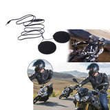 Black VODOOL Motorcycle Helmet Headset Speakers Earphone Motorbike Moto Headphone for MP3/MP4/CD/Radio GPS Cell phone Mobile phone