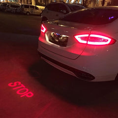 Tomato Auto Anti-fog Parking Stop Braking Signal Indicators Car Anti-collision Laser Fog Light Motorcycle LED Warning Light Car-Styling (Black)