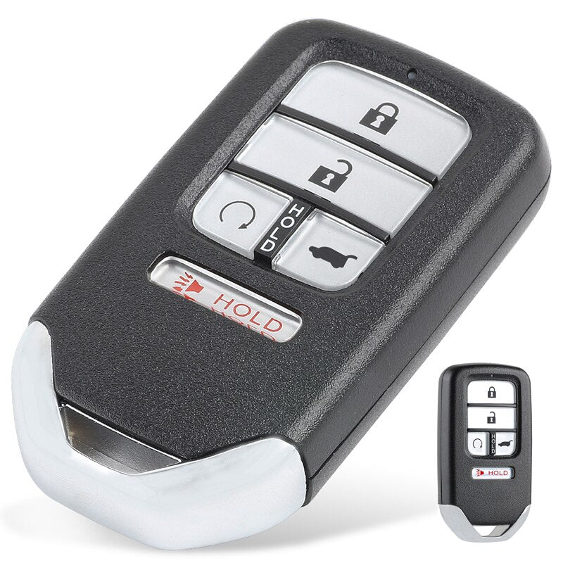 Dark Slate Gray KEYECU  433MHz ID47 Chip FCC: KR5V2X Replacement 4+1 5 Button Smart Remote Key Fob for Honda Piot CR-V Civic 2016 2017 2018 2019