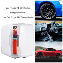 White Smoke 2019 New Portable Car Freezer 4L Mini Fridge Refrigerator Car Fridge 12V Cooler Heater Universal Vehicle Parts
