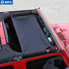 Dim Gray MOPAI Car Roof Cover  for Jeep Wrangler JK 2007+ Car Top Cover Accessories for Jeep Wrangler TJ JK 1987-2018