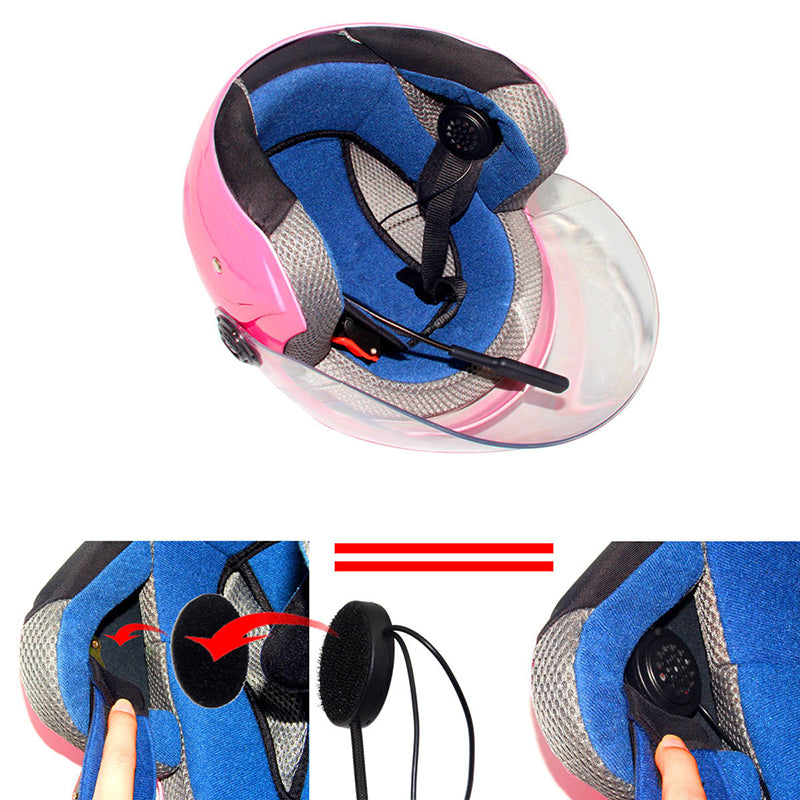 Dark Slate Blue 4.1+EDR Bluetooth Headphone Anti-interference For Motorcycle Helmet Riding Hands Free Headphone For MP3 MP4 Smartphone (Black)