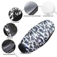 Slate Gray Motorcycle Seat Cushion Cover Scooter Motorcycle Seat Cover Waterproof UV-resistant Cushion Cover Motorcycle Accessories S-XXL