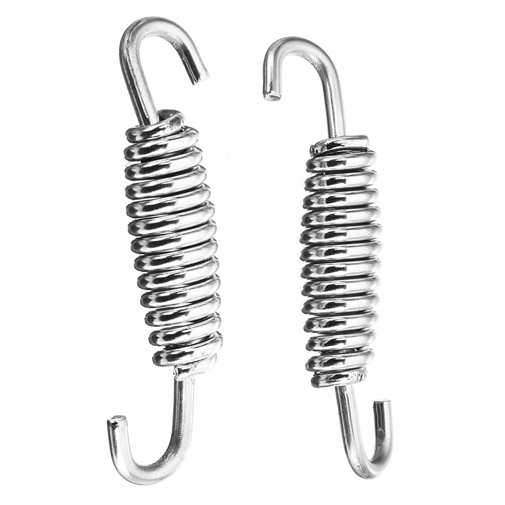 18Pcs Stainless Steel Spring Hook Motorcycle Exhaust Pipe Muffler Springs Hooks Motorcycle Exhaust System Accessories (18pcs) - Auto GoShop