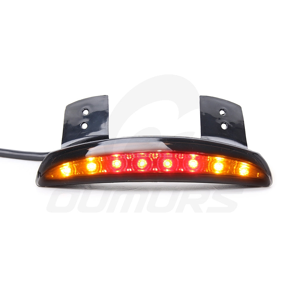 Orange Red OUMURS Motorcycle LED Stop Brake Running Tail Light Turn Signal Lamp For Harley Sportster 1200 Roadster Iron 883 Softail Dyna 48