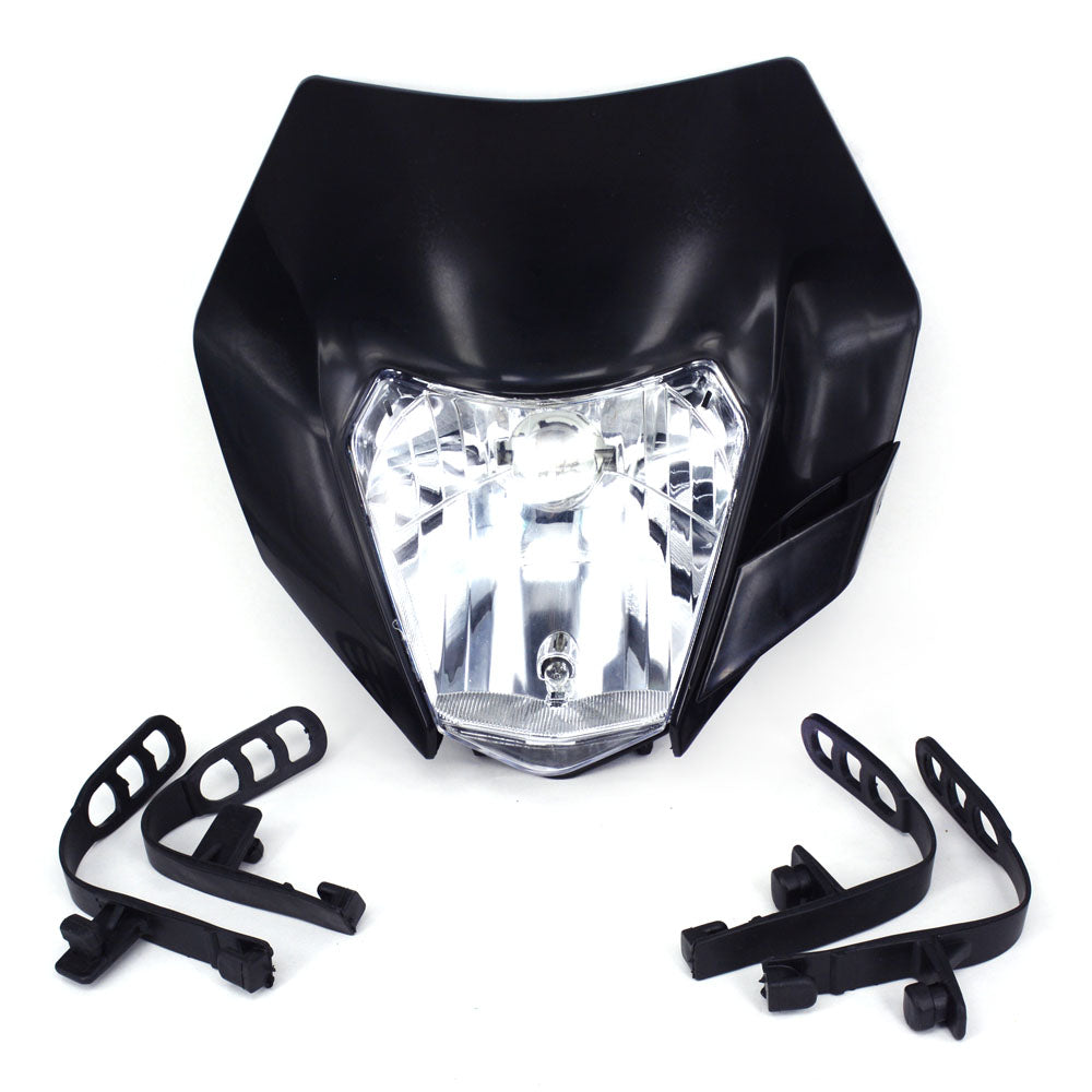 Black Motorcycle Universal Headlamp Lights Headlight For KTM EXC EXCF XC XCF XCW XCFW SX SXF SXS SMR 125 250 350 450 500 505 520 530