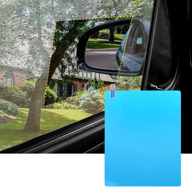 Turquoise Car Side Window Rainproof Films+Rearview Mirror Styling Stickers Decals Car Rain Cover Auto Accessories