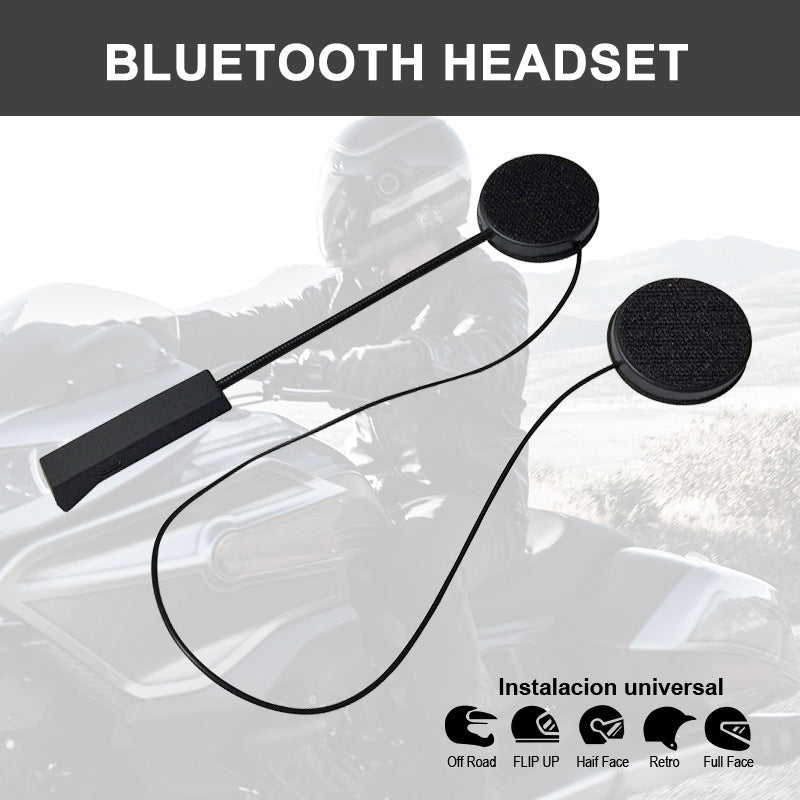 Light Gray 4.1+EDR Bluetooth Headphone Anti-interference For Motorcycle Helmet Riding Hands Free Headphone For MP3 MP4 Smartphone (Black)
