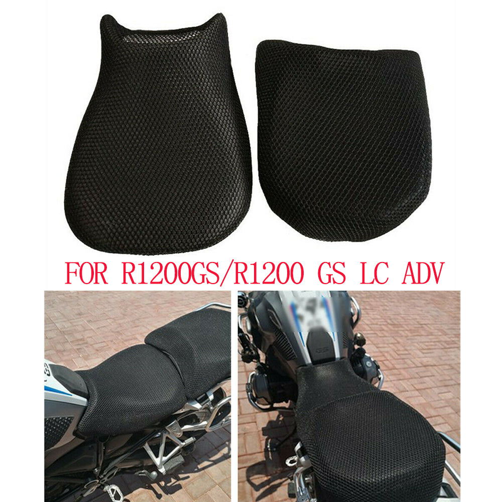 Black New Motorcycle Mesh Mat Cushion Cover For BMW R1200GS / R1200 GS LC Anti-skid Breathable Cooling Accessories Interior Cushion