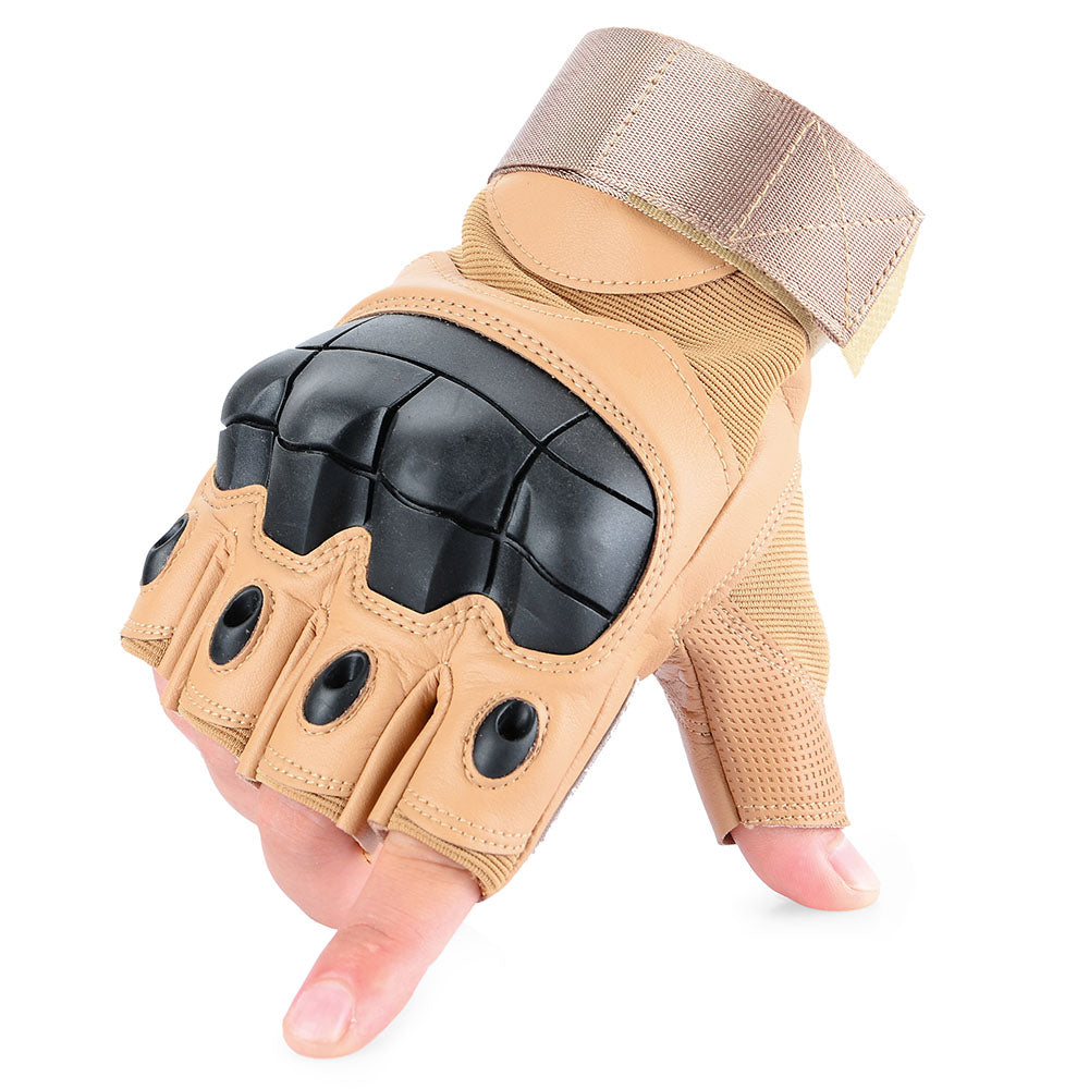 Tan Touch Screen Leather Motorcycle Gloves Motocross Tactical Gear Moto Motorbike Biker Racing Hard Knuckle Full Finger Glove Mens