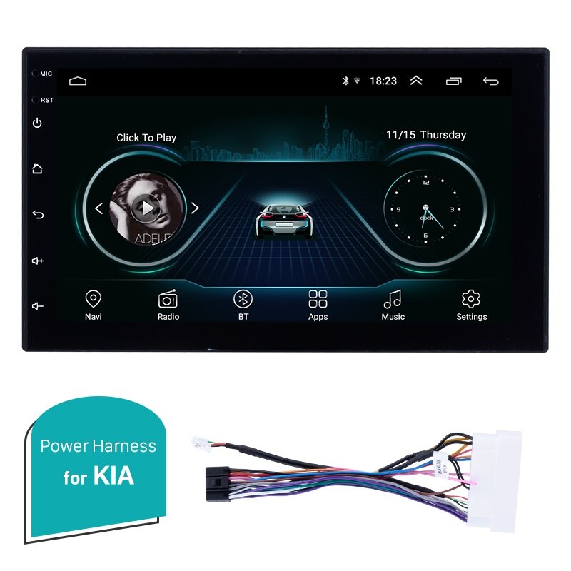 Black Seicane Android 8.1 7" 2 DIN Universal Car Multimedia Player GPS Radio for Nissan QASHQAI TIIDA VERSA TOYOTA HILUX COROLLA VIOS