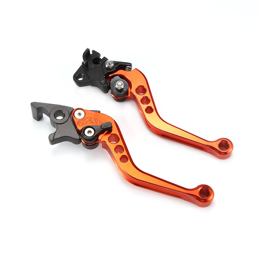 Coral 2pcs Motorcycle Brake Handle CNC Alloy Motorcycle Clutch Brake Lever Handle High Quality Fit for Motorbike Modification