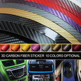 Tan 127cm*10cm Waterproof Car Styling Wrap Carbon Fiber Vinyl Film Car Stickers Auto Vehicle Detailing Car Accessories Interior Film