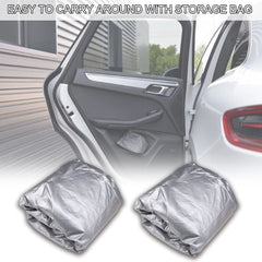 Dim Gray Car Cover Full Covers with Reflective Strip Sunscreen Dustproof Anti-uv Heat Protection Scratch-Resistant for SUV Business Cars