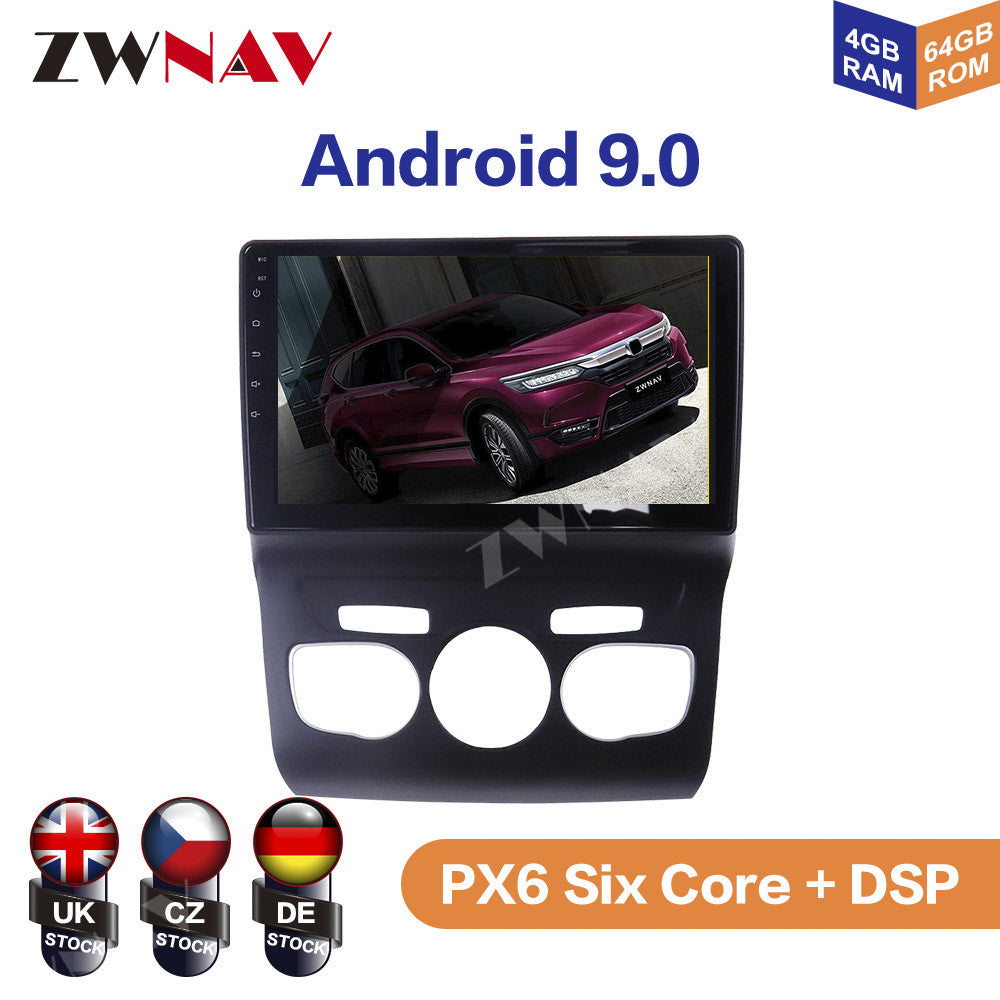 Android 9.0 4+64G PX6 DSP Carplay Radio Car DVD Player GPS navigation For Citroen C4 2010 2011 2012 - 2016 Head Unit Multimedia - Auto GoShop