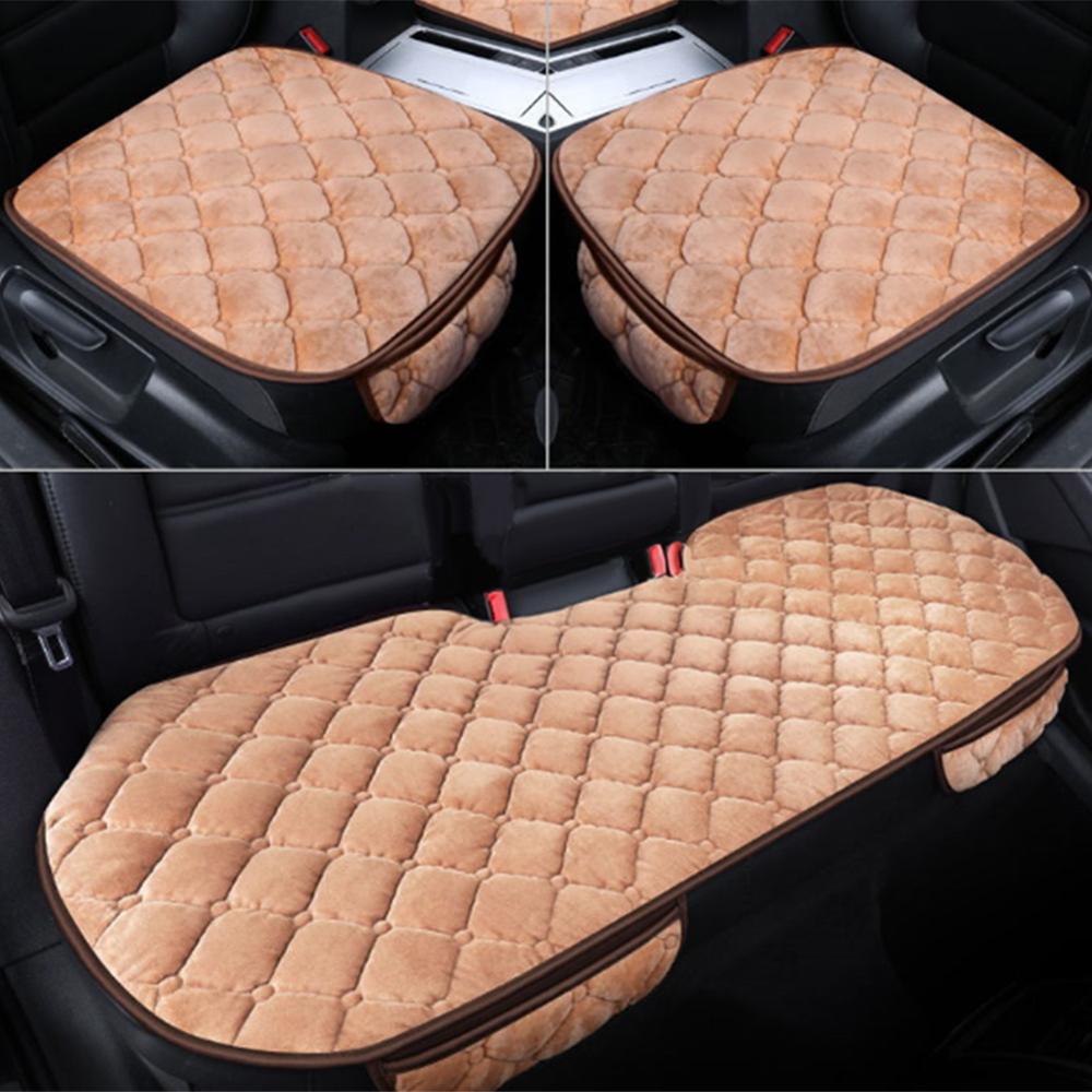 Linen Fabric Car Seat Cover Four Seasons Front Rear Flax Cushion Breathable Protector Mat Pad Auto accessories - Auto GoShop