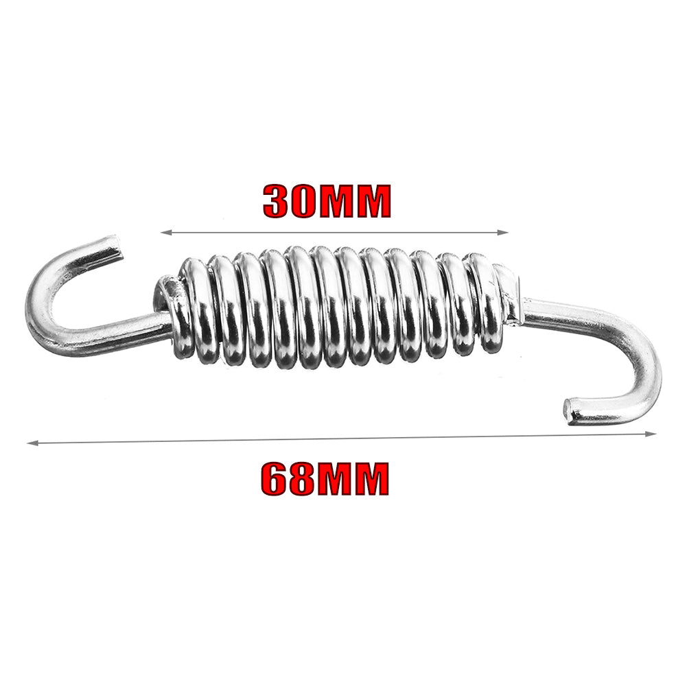 18Pcs Stainless Steel Spring Hook Motorcycle Exhaust Pipe Muffler Springs Hooks Motorcycle Exhaust System Accessories (18pcs) - Auto GoShop