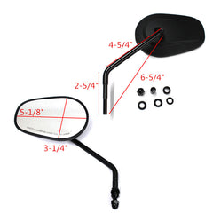Motorcycle Rear View Side Mirrors For Harley Touring Road King Sportster 883 Dyna Fatboy Softail Bobber Chopper Street Glide (CB88) - Auto GoShop