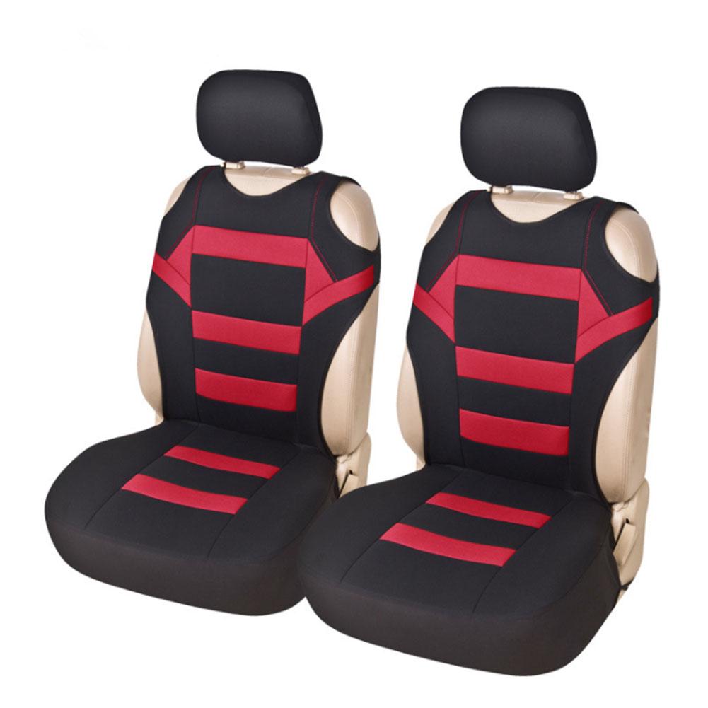 2 Pieces Set Universal Car Seat Covers Mesh Sponge Interior Accessories T Shirt Design Front Car Seat Cover for Car/Truck/Van - Auto GoShop
