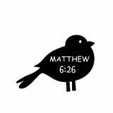 Mateo 6:26 Pegatina para coche