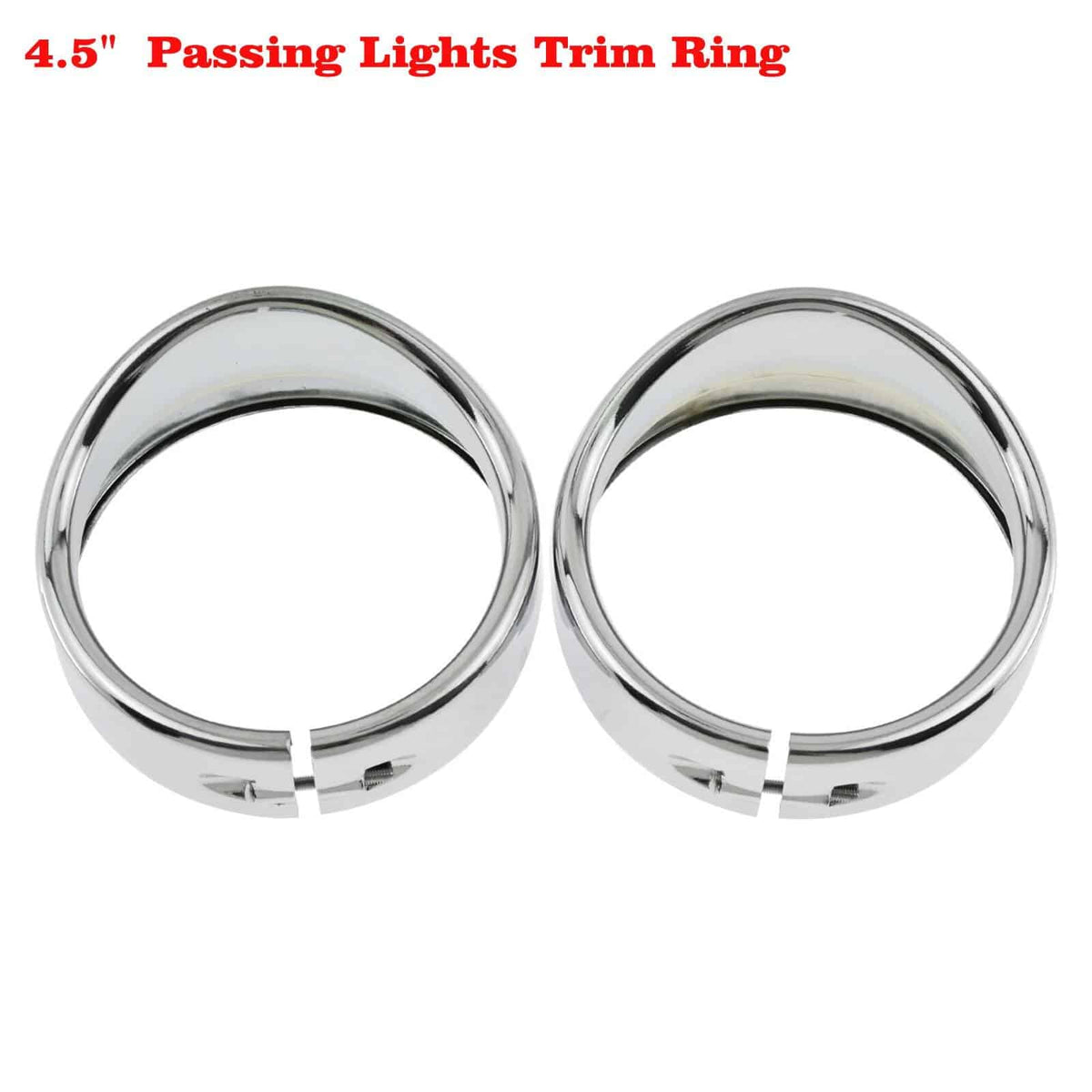 Motorcycle Visor Headlight Trim Ring Set
