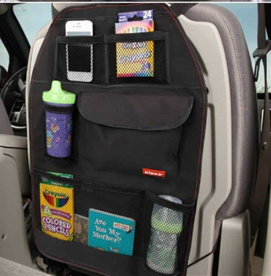 Organizador de asiento trasero de coche con múltiples bolsillos