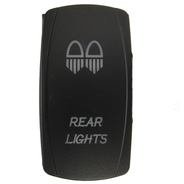Black 12V Dual Backlit LED Laser Etched ARB Carling Rocker Switch