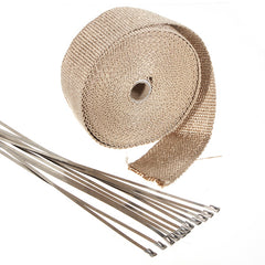 Tan 45cm Self Locking Cable Ties for Exhaust Pipe Insulation Tape