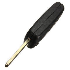 Black Black Remote Folding Flip Key FOB Case Shell 2 Button for Citroen