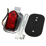 Dark Red Universal Motorcycle Rear Tail Light Bulb Mount Plate