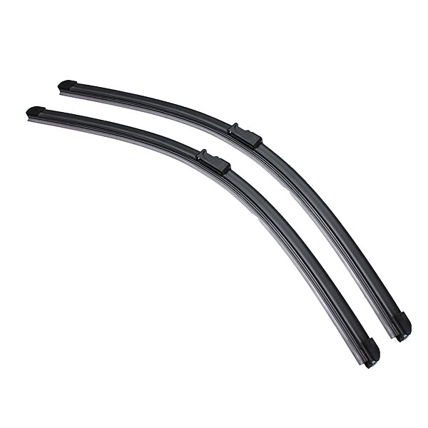 Dim Gray 2x Flat Front Car Windscreen Wiper Blades for Vauxhall Astra 04-09