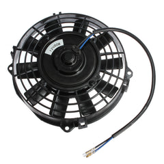 Black 7inch Slim Reversible Electric Radiator Cooling Fan Push Pull 12V 80W
