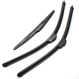 Dim Gray A Set Of ACP Front Rear Windscreen Wiper Blades for Vauxhall Zafira