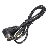 Dark Slate Gray 3.5mm Mini Jack AUX 8-Pin M-BUS Audio Input Adapter Cable for Alpine