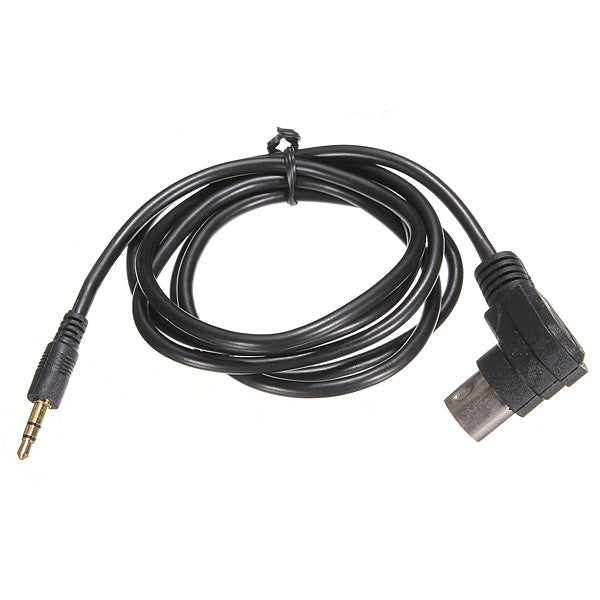 Dark Slate Gray 3.5mm Mini Jack AUX 8-Pin M-BUS Audio Input Adapter Cable for Alpine