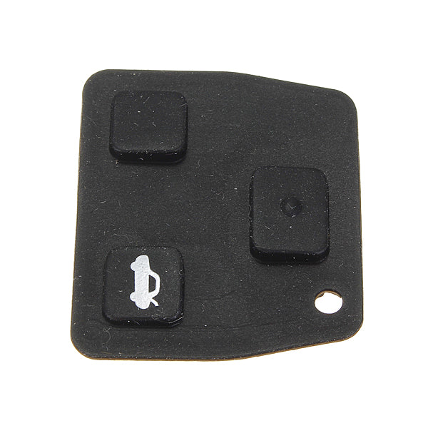 Dark Slate Gray Replacement 2/3 Button Car Remote Key Black Rubber Pad For Toyota
