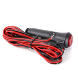 Firebrick 12V/24V Auto Motorcycle Cigarette Lighter Power Plug Adapter 1.5m