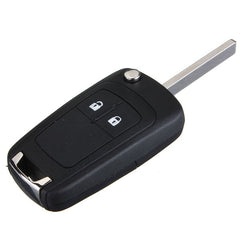 Dark Slate Gray 2 Button Remote Flip Key Fob Case Uncut Blade for Vauxhall Opel
