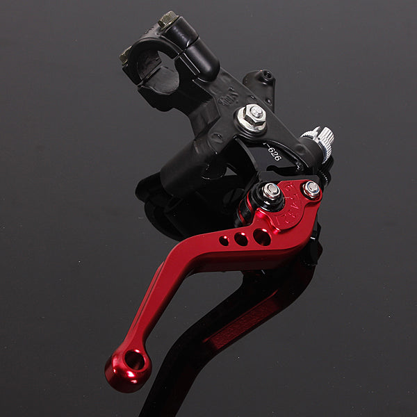 Brown 2 X CNC Red Universal Motorcycle Brake Clutch Lever Master Cylinder