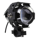 Black U5 3000LM Motorcycle LED Headlight Waterproof High Power Spot Light