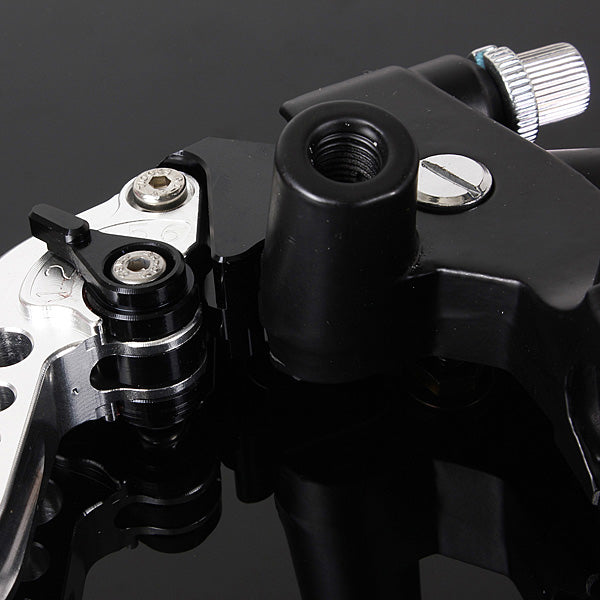 Black 7/8 Motorcycle Brake Clutch Master Cylinder Galvanized