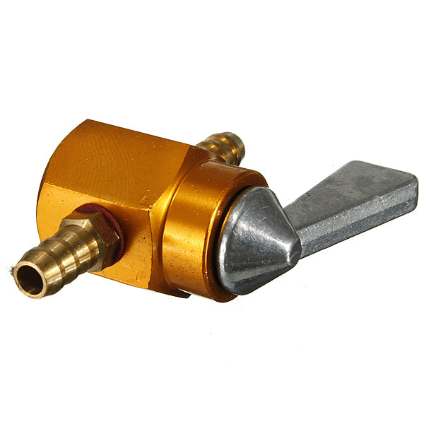 Dark Goldenrod 6MM In-line Petrol On-off Fuel Tap Switch For Motorcyle Motorbike