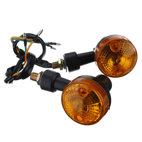 Sienna Pair Motorcycle Turn Signal Light Amber Indicator Lamp